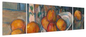 Obraz - Paul Cézanne, Still Life with Milk Jug and Fruit, reprodukcje (170x50 cm)