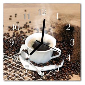 Zegar ścienny kwadrat Filiżanka kawy