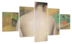 Obraz - William Merritt Chase, Study of Flesh Color and Gold, reprodukcje (125x70 cm)