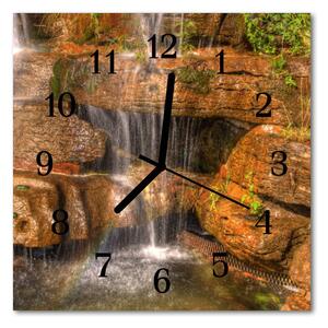 Zegar ścienny kwadrat Wodospad