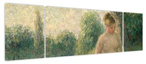 Obraz - Camille Pissarro, The Bather, reprodukcje (170x50 cm)
