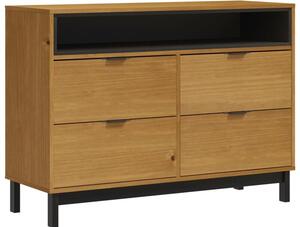 Komoda flam, 110x40x80 cm, lite drewno sosnowe