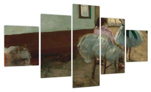 Obraz - Edgar Degas, The Dance Lesson, reprodukcje (125x70 cm)