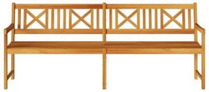 Ławka ogrodowa brązowy 220 x 56 x 90 cm lite drewno akacji