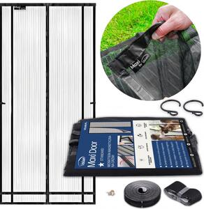 Moskitiera PREMIUM na Drzwi Balkonowe Magnetyczna 80/90/100 x 210/220 VOLAN