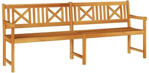 Ławka ogrodowa brązowy 220 x 56 x 90 cm lite drewno akacji