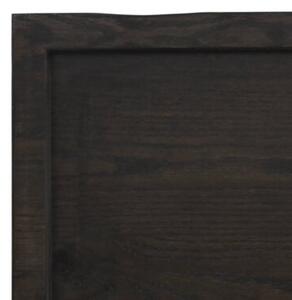 Półka, ciemnobrązowa, 40x60x(2-4) cm, wykończone drewno dębowe