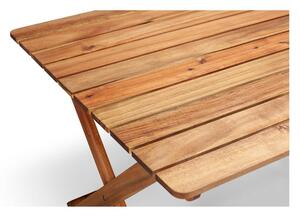 Stół ogrodowy z drewna akacji Bonami Essentials Natur, 114x88 cm