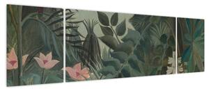 Obraz - Henri Rousseau, The Equatorial Jungle, reprodukcje (170x50 cm)