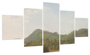 Obraz - Simon Denis, View Near Naples, reprodukcje (125x70 cm)