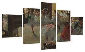 Obraz - Edgar Degas, The Dance Class, reprodukcje (125x70 cm)