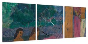 Obraz - Paul Gauguin, The Invocation, reprodukcje (z zegarem) (90x30 cm)