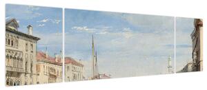 Obraz - Richard Parkes Bonington, The Grand Canal, reprodukcje (170x50 cm)