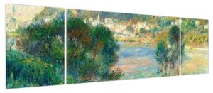 Obraz - Auguste Renoir, View of Monte Carlo from Cap Martin, reprodukcje (170x50 cm)