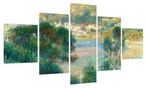 Obraz - Auguste Renoir, View of Monte Carlo from Cap Martin, reprodukcje (125x70 cm)