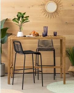 Stół ogrodowy z drewna eukaliptusa Kave Home Cybille, 130x80 cm