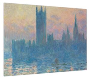 Obraz - Claude Monet, The Houses of Parliament, Sunset, reprodukcje (70x50 cm)