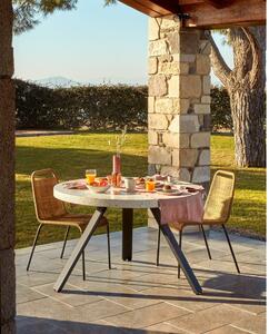 Stół ogrodowy z blatem lastriko Kave Home Shanelle, ⌀ 120 cm