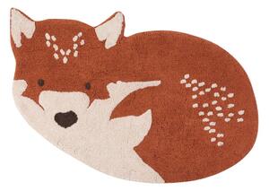 Kasztanowy dywan bawełniany Nattiot Little Wolf, 70x110 cm