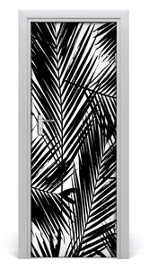 Okleina samoprzylepna na drzwi Liście palmy