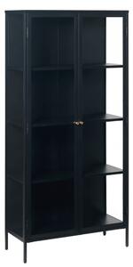 Czarna witryna Unique Furniture Carmel, wys. 190 cm