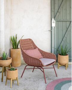 Fotel ogrodowy w kolorze terakoty Kave Home Abeli