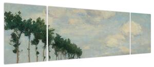 Obraz - Johan Barthold Jongkind, The Towpath, reprodukcje (170x50 cm)