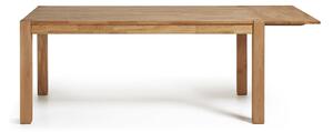 Rozkładany stół do jadalni z drewna dębowego Kave Home, 140 x 90 cm
