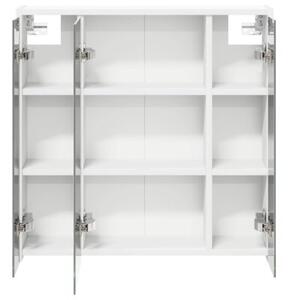 Szafka z lustrem do łazienki biały 63,5 x 16 x 62,5 cm