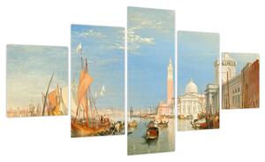 Obraz - Joseph Mallord William Turner, Venice the Dogana and San Giorgio Maggiore, reprodukcje (125x70 cm)