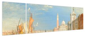 Obraz - Joseph Mallord William Turner, Venice the Dogana and San Giorgio Maggiore, reprodukcje (170x50 cm)