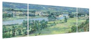 Obraz - Theodore Robinson, The Valley of the Seine, From the Hills of Giverny, reprodukcje (170x50 cm)