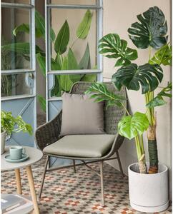 Zielony fotel ogrodowy Kave Home Abeli