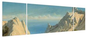 Obraz - Georg Emil Libert, View of Sommerspiret, the Cliffs of Møn, reprodukcje (170x50 cm)