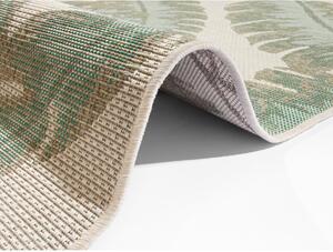 Zielono-beżowy dywan odpowiedni na zewnątrz Ragami Leaf, 180x280 cm