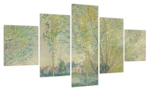 Obraz - Claude Monet, The Willows, reprodukcje (125x70 cm)