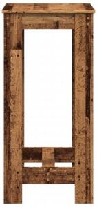 Stolik barowy, stare drewno, 51x50x103,5cm