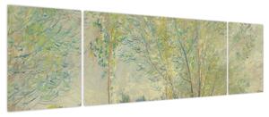 Obraz - Claude Monet, The Willows, reprodukcje (170x50 cm)
