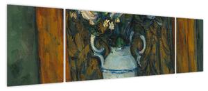 Obraz - Paul Cézanne, Vase of Flowers, reprodukcje (170x50 cm)