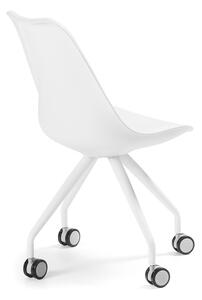 Białe krzesło biurowe Kave Home Lars