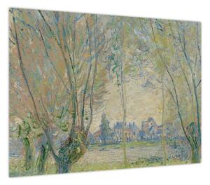 Obraz - Claude Monet, Woman Seated under the Willows, reprodukcje (70x50 cm)
