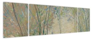 Obraz - Claude Monet, Woman Seated under the Willows, reprodukcje (170x50 cm)