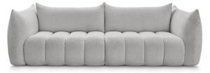 Jasnoszara sofa z materiału bouclé 286 cm Azra – Bobochic Paris