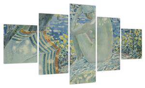 Obraz - Frederick Carl Frieseke, On the Bank, reprodukcje (125x70 cm)