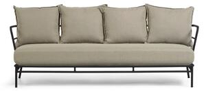 Beżowa sofa ogrodowa z metalową konstrukcją Kave Home Mareluz