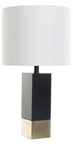 Emaga Lampa stołowa DKD Home Decor Biały Czarny Poliester Metal 220 V Złoty 50 W (33 x 33 x 60 cm)