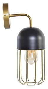 Emaga Lampa ścienna DKD Home Decor Czarny Złoty Metal 220 V 50 W (15 x 19 x 34 cm)