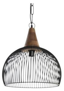 Emaga Lampa Sufitowa DKD Home Decor Naturalny Czarny 50 W (36 x 36 x 40 cm)