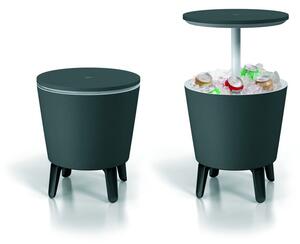 Plastikowy okrągły stolik ogrodowy z pojemnikiem na lód ø 49,5 cm Cool – Keter