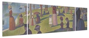 Obraz - Georges Seurat, A Sunday on La Grande Jatte, reprodukcje (170x50 cm)